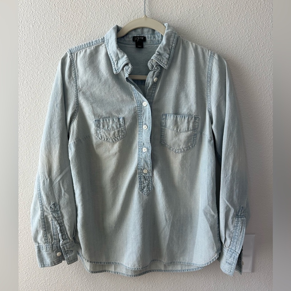 J. Crew Light Blue Casual Shirt